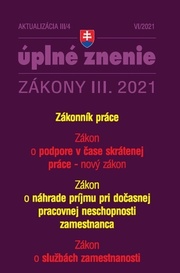 Aktualizácia III/4 2021 Kurzarbeit a Zákonník práce