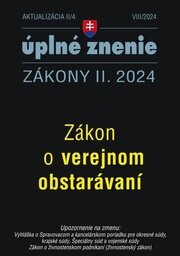 Aktualizácia II/4 2024 – Verejné obstarávanie