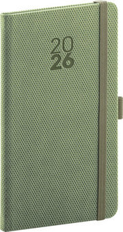 Kapesní diář Diamante 2026 olivový
