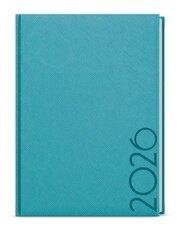 Týdenní diář 2026 Oskar Tora A5 tyrkys
