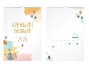 Kreativní kalendář 2026 - nástěnný kalendář