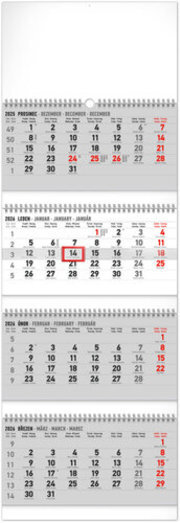 4měsíční 2026 standard skládací - nátěnný kalendář
