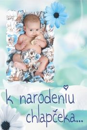 Pohľadnica - narodenie chlapčeka