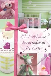 Pohľadnica - narodenie dievčatka