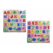 Abeceda / čísla - drevo