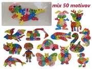 Drevené puzzle I. -rôzne motívy