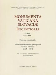 Monumenta Vaticana Slovaciae Recentioria