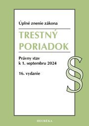 Trestný poriadok. 16. vyd., 9/2024