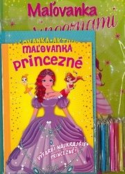 Komplet Princezné (2  maľovanky+2 aktivity zošity + farebné ceruzky)