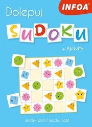 Dolepuj sudoku + Aktivity - modrý zošit