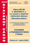 NOVÝ STAVEBNÝ ZÁKON  - platný od 1. apríla 2025