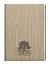 Denní diář 2026 Ctirad s výsekem Wood A5 světle hnědá