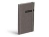 Diář 2026 T806 PU s gumkou gray 90x170mm