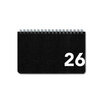 Diář týdenní na šířku 160 x 100 mm, černý