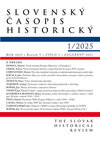 Slovenský časopis historický  1 / 2025
