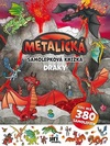 Metalická samolepková knižka - Draky