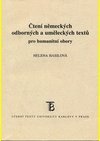 Čtení německých odborných a umělěckých textů pro humanitní obory