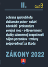 Zákony II časť B 2022 - Občianske právo, notári, advokáti, prokurátoria súkromná bezpečnosť
