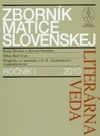 Zborník Matice slovenskej